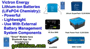 Victron Energy Lithium-ion Batteries for RV, Marine and Clean Energy System Storage