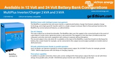 Victron Energy Multiplus inverter spec sheet