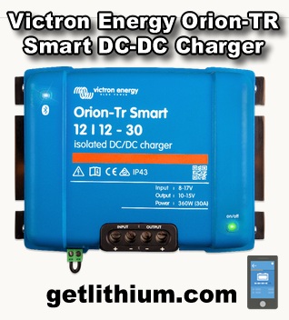 Victron Energy Orion-Tr Smart isolated DC to DC battery chargers with Bluetooth App for RV and marine projects
