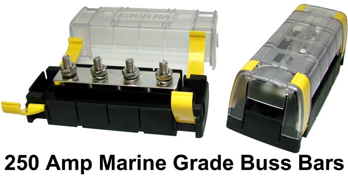 250 Amp marine grade electric buss bar