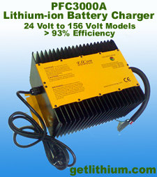PFC 3000 high frequency lithium ion battery charger