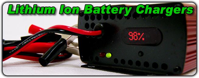 High frequency lithium ion battery chargers for cars, trucks, boats and more...