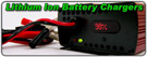 Lithium ion battery charger with display