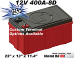 12Volt DC lithium ion batteries with 120 Volt AC output 