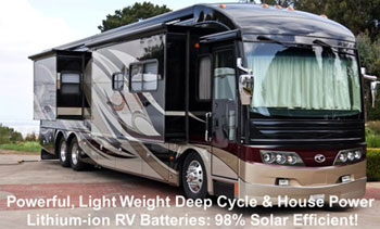 Click here for RV Lithium-ion Deep Cycle House and Engine Start Batteries...