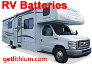 Luxury RV and RV bus conversion lithium-ion deep cycle and diesel engine starting batterie