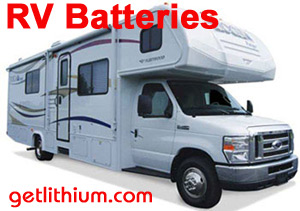deep cycle house power lithium-ion batteries for Class A, B and C motorhomes
