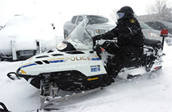 Lithium ion batteries for Police snowmobiles and ATV's