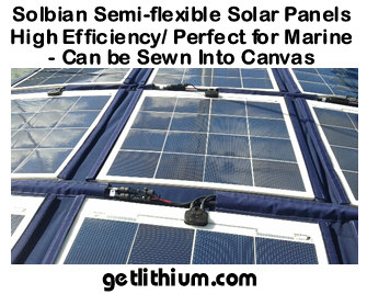 Solbian semi-flexible solar panels for sailboats, yachts and RV