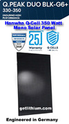 Click here for a larger graphic of the Hanwha Q-Cell high efficiency, affordable mono solar panel