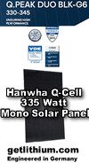 Click here for a larger graphic of the Hanwha Q-Cell high efficiency, affordable mono solar panel