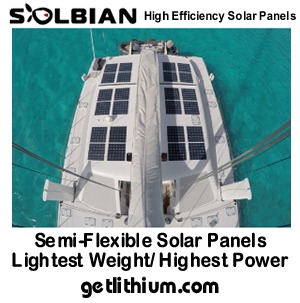 Solbian semi-flexible solar panels