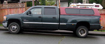 GMC Sierra 350 Duramax diesel pickup truck