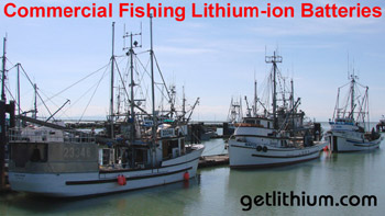 Lithium-ion marine batteries for yachts, sailboats, commercial ships and more. Photo: Steveston - Vancouver, BC