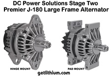 DC Power Solutions high output alternator for marine engines - click for larger image