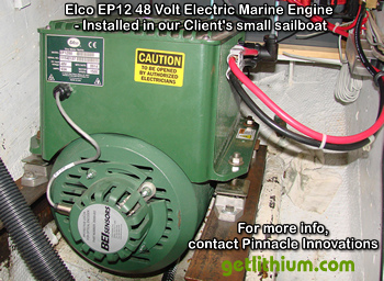 Click here for more Elco electric marine engine photos..