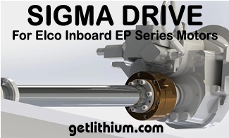 Sigma Drive high quality marine motor coupler for Elco EP Series electric inboard marine motors