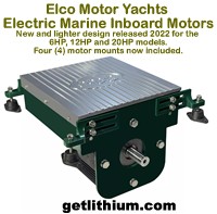 Elco EP6 high efficiency electric marine propulsion motor - click on the image for a larger picture