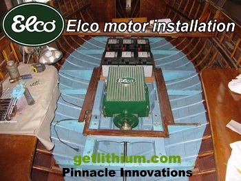 Click here for more Elco electric marine engine photos..