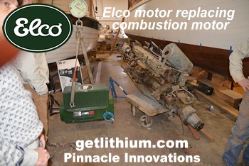 Click here for more Elco electric marine engine photos..