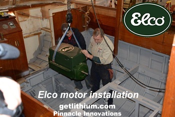 Click here for more Elco electric marine engine photos..