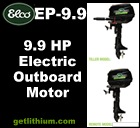 Click here for the Elco EP-9.9RL high efficiency electric outboard marine propulsion motor