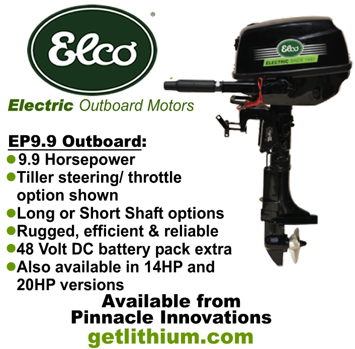 Elco Motor Yachts 9.9hp electric outboard marine motor