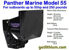 Panther electric outboard motor hydraulic tilt/ trim system