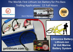 World Record for Pro Bass Fishing: World's first 12 full hours electric trolling battery