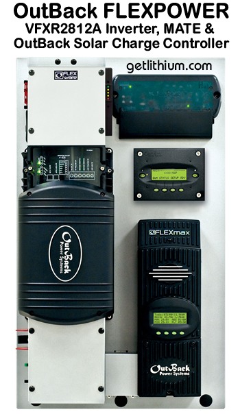 Click here for a larger image of this OutBack Power VFX 2812 Inverter Charger for off-grid and solar power systems