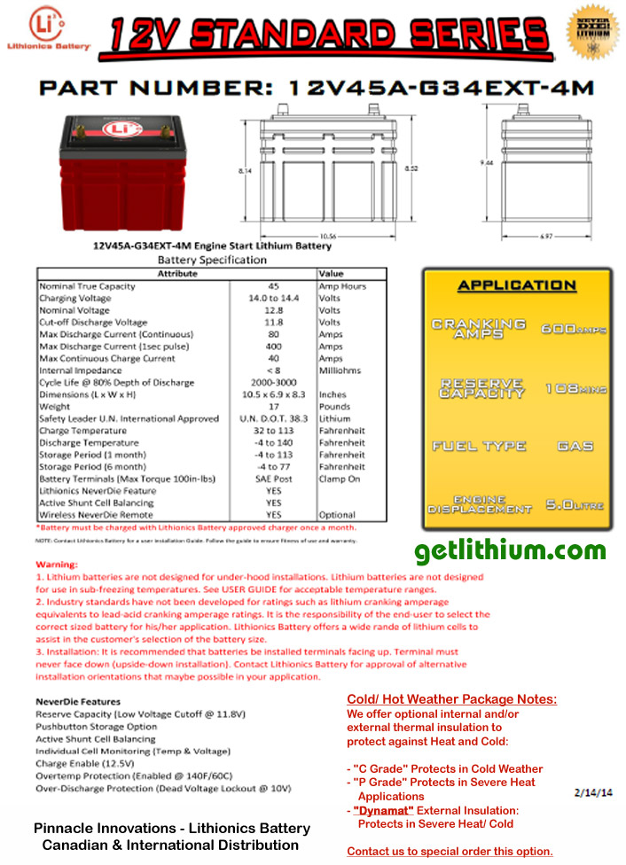 light weight, super safe, powerful, compact lithium ion battery