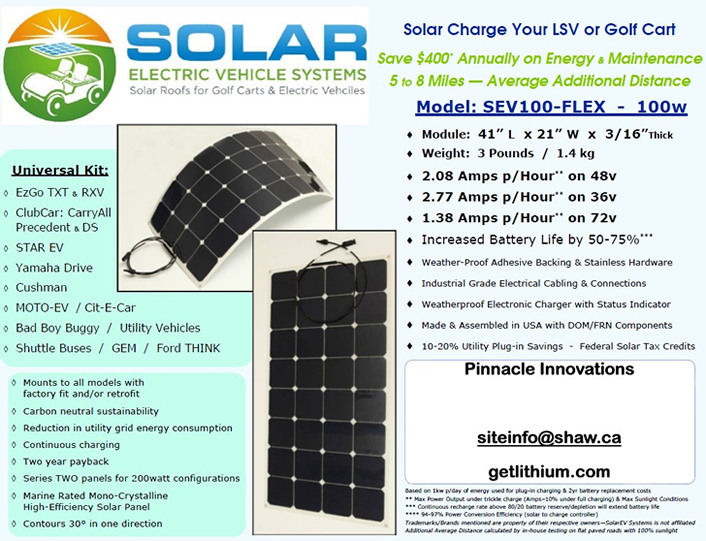 Click here for a larger image of this mobile LSV/ RV solar panel system