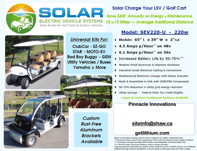 Click here for a larger image of this mobile LSV/ RV solar panel system