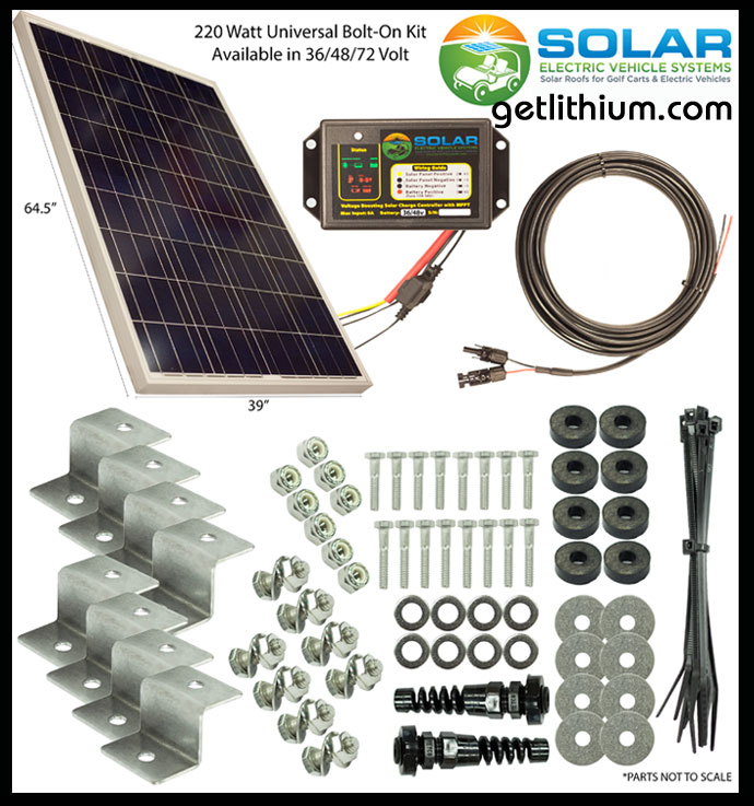 Click here for a larger image of this mobile LSV/ RV solar panel system