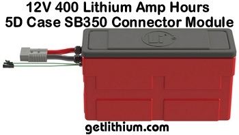 Lithionics 12 Volt Standard Series lithium-ion battery module with 400 Amp hours capacity