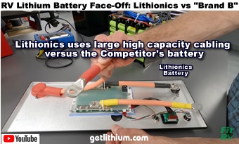 Lithionics only uses high quality, high capacity quality power cable and components