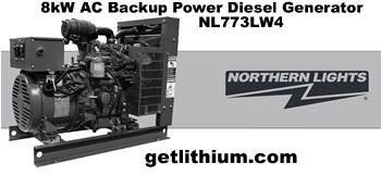 Northern Lights diesel back power or off-grid  power AC generator