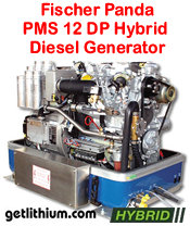Fischer Panda PMS 12 DP 10.4 kilowatt diesel hybrid electric generator - click for a larger image...
