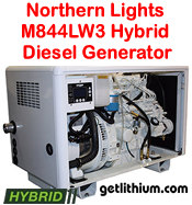 Northern Lights M844LW3 20 kilowatt diesel hybrid electric generator - click for a larger image...