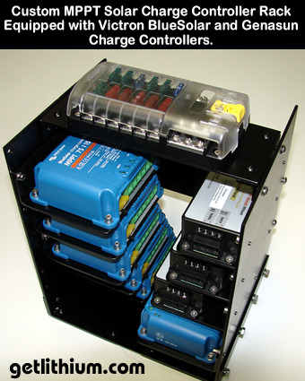 Click on the solar charge controller rack for a larger image