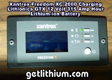 One of the final steps of the installation is re-programming the 80 Amp Xantrex battery charger in the Xantrex Freedom XC 2000 inverter-charger. This is a simple, fast task.