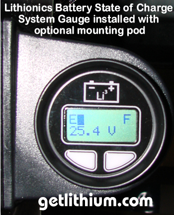 Lithionics Battery State of Charge Monitoring System Gauge for lithium-ion batteries