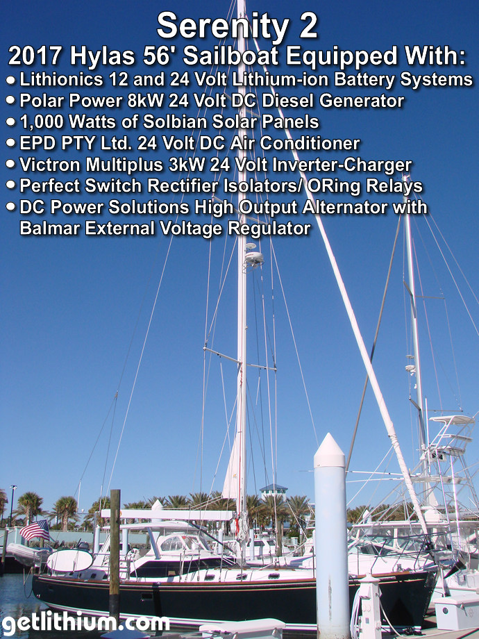 Pinnacle Innovations installation photos of 2017 Hylas 56 foot sailboat